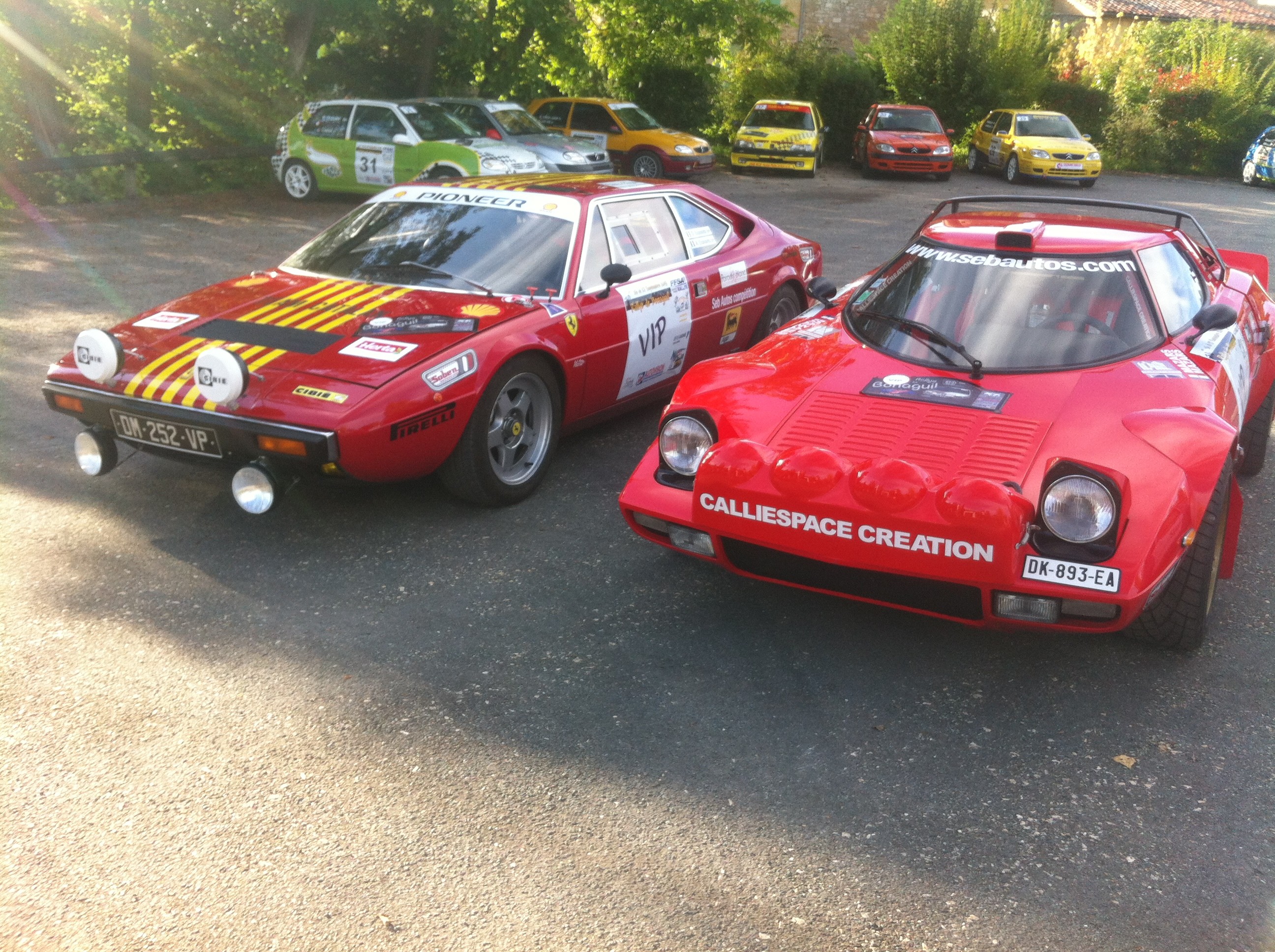 Lancia stratos tour de corse historique et Ferrari